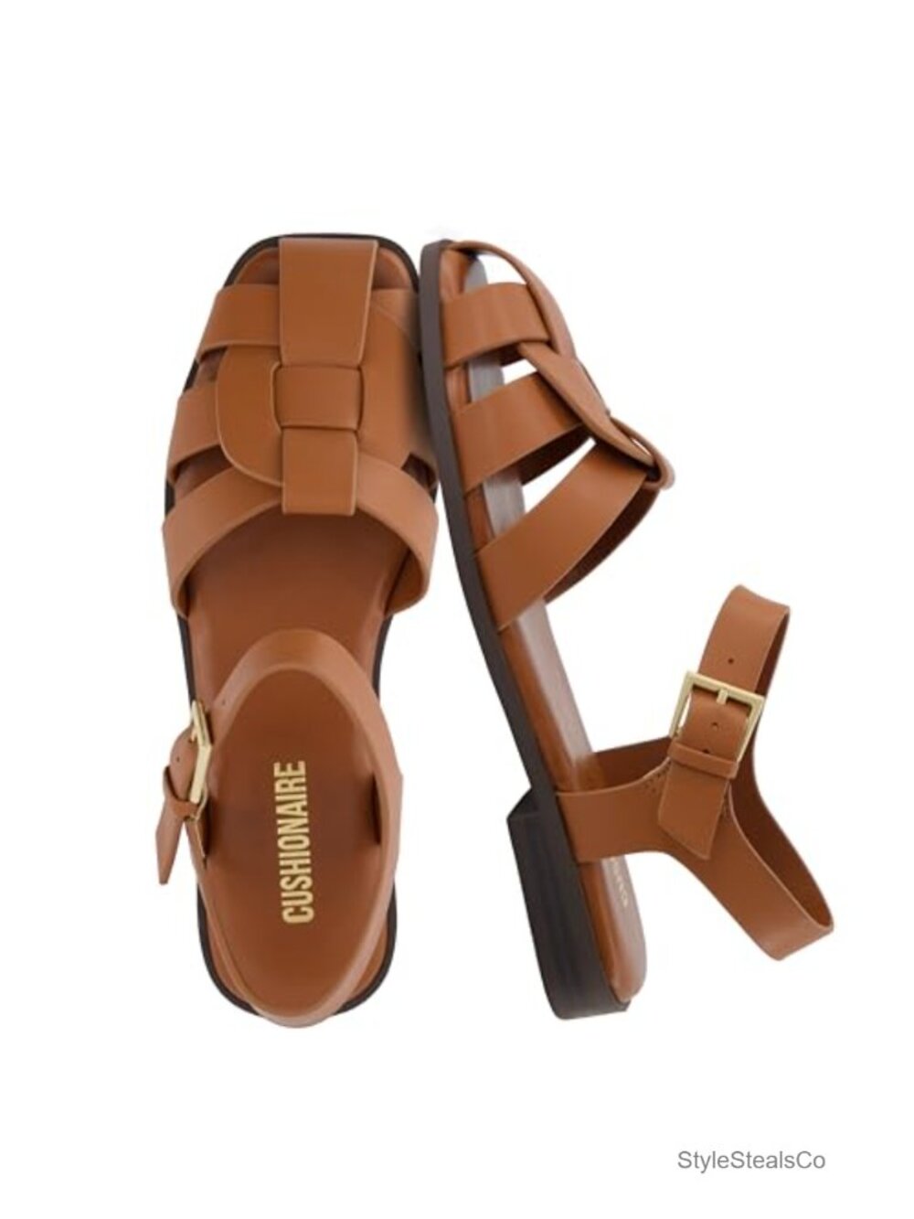 Faux Leather Fisherman Sandals Closed Toe Comfort Ankle Strap Women's